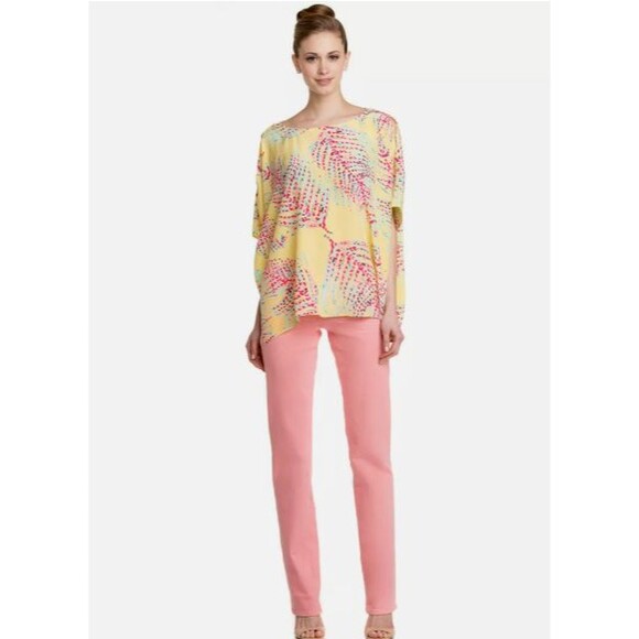 Lilly Pulitzer Womens Worth Jeans Sherbet Colored Straight Leg Stretch‎ Size 0 - Picture 1 of 11